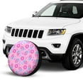 thumbnail image 4 of Kll Pink Donuts Tire Cover,Universal Wheel Tire Cover For Trailer, Rv, Suv, Truck,Camper And Many Vehicle,(17 Inch), 4 of 8