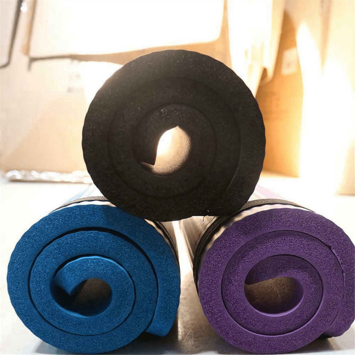 4 Pcs 15MM Thick Yoga Mat Comfort Foam Knee Elbow Pad Mats for Exercise Yoga Pilates Indoor Pads Fitness Training,,4 x yoga mat,