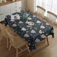 thumbnail image 2 of Dark Blue Fairy Princess Pattern Rectangle Tablecloth 60"x84",Waterproof Polyester Rectangle Table Cloth, Wipeable Spillproof Polyester Tablecloth for Dining, Camping, Indoor and Outdoor, 2 of 5