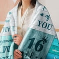 thumbnail image 3 of 18th Birthday Gifts for Girls, 18 Year Old Girl Birthday Gifts, Happy 18th Birthday Gifts Ideas,18 Year Old Gifts for Daughter Sister Bestie,18th Birthday Decorations for Girls 60"x50" Blanket, 3 of 5