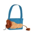 thumbnail image 3 of Portador de mascotas pequeño, transpirable, cómodo, multifuncional, resistente, hombro de lona Azul L, 3 of 8