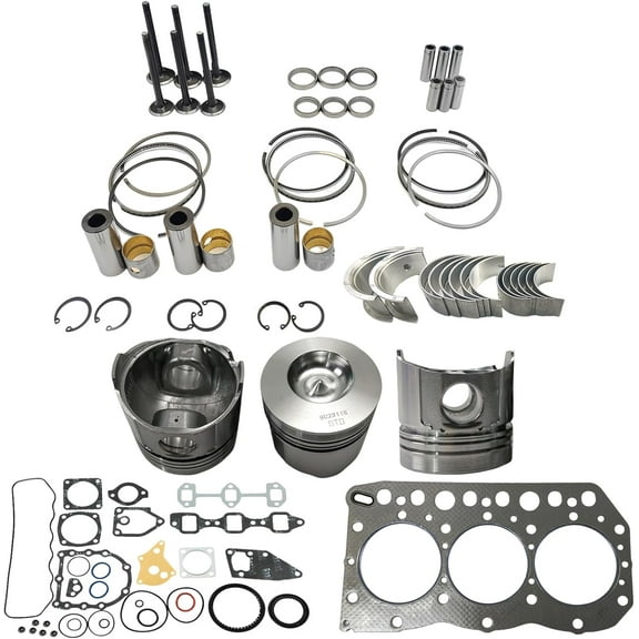 3TNC78 Engine Overhaul Rebuild Kit (No cylinder liner) For Yanmar 3TNC78 3TNC78L Engine Excavator For John Deere Compact Tractor F180D-P F-7 CA240 CS21 Excavator F180DXP-P F180-P 119811-22080