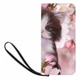 thumbnail image 1 of SUNENAT Cats Funny Animal Womens Wallet Clutch Purse Ladies Phone Card Bag with Strap, 1 of 4