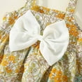 thumbnail image 4 of TAIAOJING Summer Toddler Girls Sleeveless Bowknot Floral Prints Tops Shorts Two Piece Outfits Set For Kids Clothes For 6-12 Months, 4 of 9