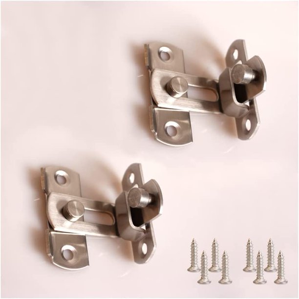 pernos y pestillos de acero inoxidable con ángulo de 90 grados, candado de portal abierto a la derecha, pequeños pernos de puerta antirrobo para puertas y armarios, inodoros, ventanas, muebles (3 pulgadas) esquí esquí Gafas de esquí