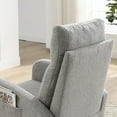 thumbnail image 6 of Coffee Modern Accent Rocking Chair (27.6"W – High Backrest+2 Side Pockets, 300LBS Capacity, Living Room Lounge), 6 of 16