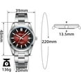 thumbnail image 3 of ADDIESDIVE Military Automatic Dive Watch Sapphire Crystal NH35 Movement 100m Waterproof BGW9 Luminous Red Gradient Dial, 3 of 7