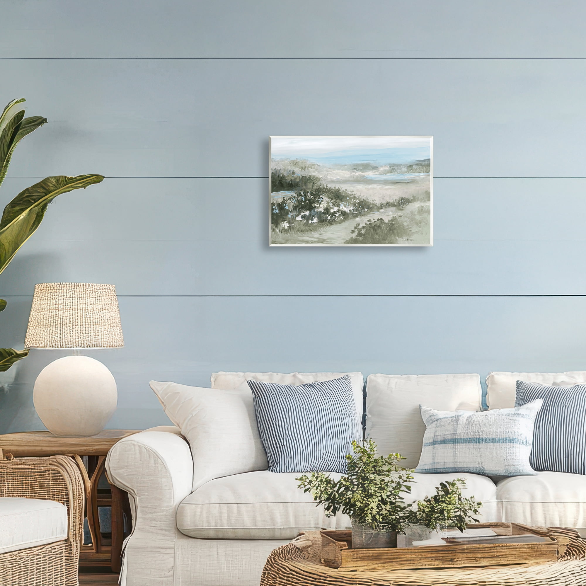 Stupell Industries Neutral Quiet Composition Landscape Wall Plaque Art, design by Jane Slivka