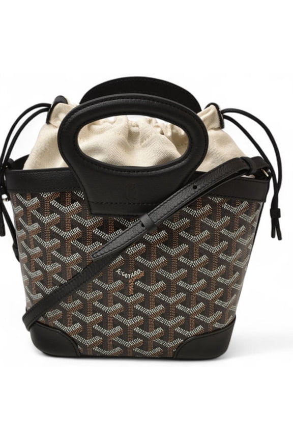 Pre-Owned Goyard handbag/shoulder bag GOYARD Beluga Mini Black (Good)