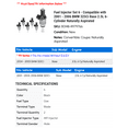 thumbnail image 2 of Fuel Injector Set 6 - Compatible with 2001 - 2006 BMW 325Ci Base 2.5L 6-Cylinder Naturally Aspirated 2002 2003 2004 2005, 2 of 2