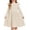 Beige, variant on Arshiner Toddler Girl Dress Baby Girls Knitted Ruffle Sleeve Pocket Dresses A-Line Flared Fall Winter Clothes Beige for 4-5T