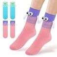 thumbnail image 4 of Funny Magnetic Holding Hands Socks for Women Men Teens Couples Best Friends - Cute Crazy Novelty Silly 3D Cartoon Socks -Valentines Anniversary Birthday Fun Gag Gifts Idea Christmas Stocking Stuffer, 4 of 9