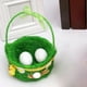 thumbnail image 3 of Cestas de huevos de Pascua con asa Rellenos de hierba para de Pascua Favores de jardín, Búsqueda de huevos de Pascua, Golosinas Verde BLESIY Canasta de Huevos de Pascua, 3 of 7
