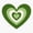 1pcs, variant on Matcha Love Heart Botanical Tea Sticker