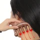 thumbnail image 5 of Peine de masaje de meridianos de 5 dientes, masajeador de puntos de acupuntura para cuero cabelludo y cabeza, peine de madera de sándalo, herramienta de terapia de acupuntura Gua Sha para el cuerpo, 5 of 6