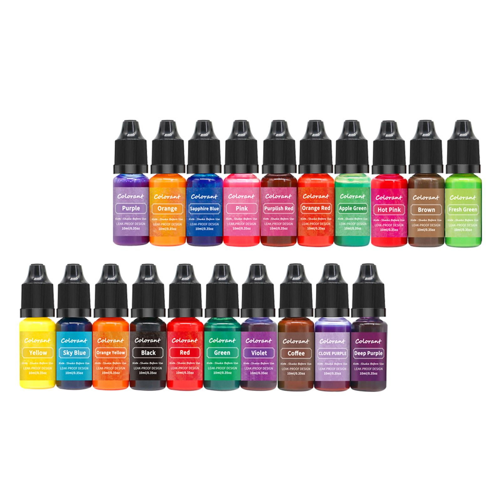 FVDPWYE 20 Pieces Candle Dye Candle Color Dye for Soy Candle Making Liquid Colorants Dye