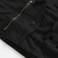 thumbnail image 5 of Hinvhai Men's Full Elastic Waist Loose Fit Lightweight Outdoor Workwear Pull On Cargo Pants with Multi Pockets Black, 5 of 6