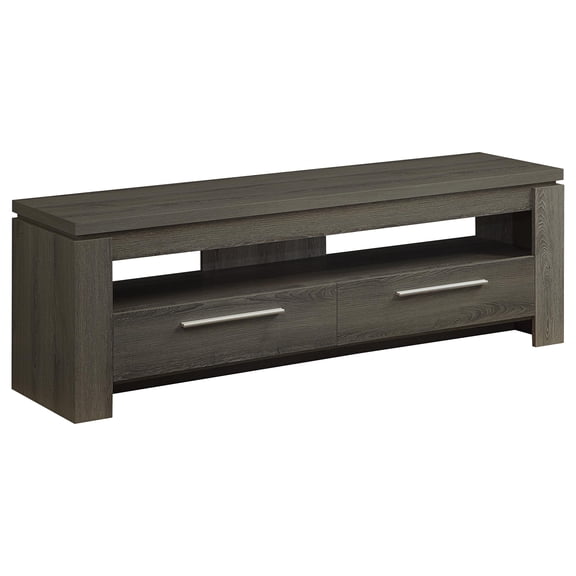 Elkton 2-drawer Engineered Wood 59-inch TV Stand Weathered Grey