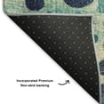 thumbnail image 5 of Addison Rugs Mayfield Premium Machine Washable Transitional Geometric Teal Rectangle Rug, 10' x 14', 5 of 7