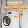 thumbnail image 5 of 3 Prong to 4 Prong Dryer Adapter, NEMA 14-30P Male to 10-30R Female, 4-Prong New Dryer Plug to 3-Prong Old Dryer Receptacle for Old Non-grounding Electric Dryer with New Dryer Wall Outlet House, 5 of 8