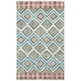 thumbnail image 4 of SAFAVIEH Aspen Maurice Geometric Wool Runner Rug, Green/Red, 2'3" x 7', 4 of 7