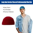 thumbnail image 2 of Beanie Wool Fashion Keep Warm Fleeced Hat Multipurpose Winter Breathable Sports Caps, 2 of 6