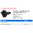 thumbnail image 2 of PCV Valve - Compatible with 2007 - 2019 Chrysler 300 5.7L V8 2008 2009 2010 2011 2012 2013 2014 2015 2016 2017 2018, 2 of 2