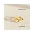 thumbnail image 5 of 14k Yellow Gold Little Kitten Screw Back Earrings for Toddlers to Little Girls, 5 of 7