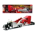 thumbnail image 4 of Peterbilt 379 Tow Truck Black with Peterbilt 387 Truck Tractor Red Set of 2 pieces 1/32 Diecast Model by New Ray, 4 of 4