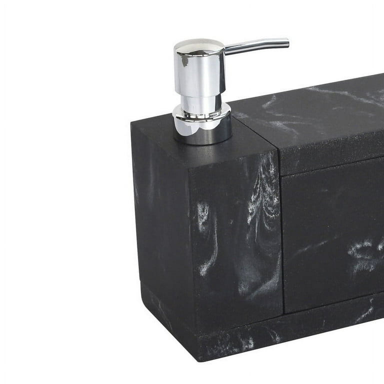 Better Homes & Gardens Black Faux Marble Finish 4 Piece Vanity