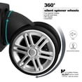 thumbnail image 3 of 20 inch Softside Carry On Suitcase Travel Luggage Bag with Spinner Wheels Lock , Blue, 3 of 5