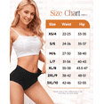 thumbnail image 6 of PULIOU High Waisted Cotton Underwear for Women, Soft Breathable Briefs, Full Coverage & Tagless Design Panties, 5-Pack(Black, S), 6 of 8