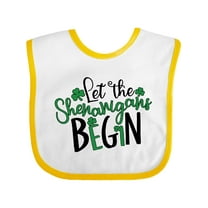 Inktastic St. Patrick's Day Let the Shenanigans Begin Boys or Girls Baby Bib