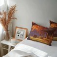 thumbnail image 4 of Outdoor Waterproof Pillow Covers Autumn Orange Maple Leaves Tree Throw Cushion Case，Farmhouse Cabin Pillowcase for Bed,Sofa,Couch, Patio Furniture, 20x12 in, 2Pack Decorative Pillows, 4 of 9