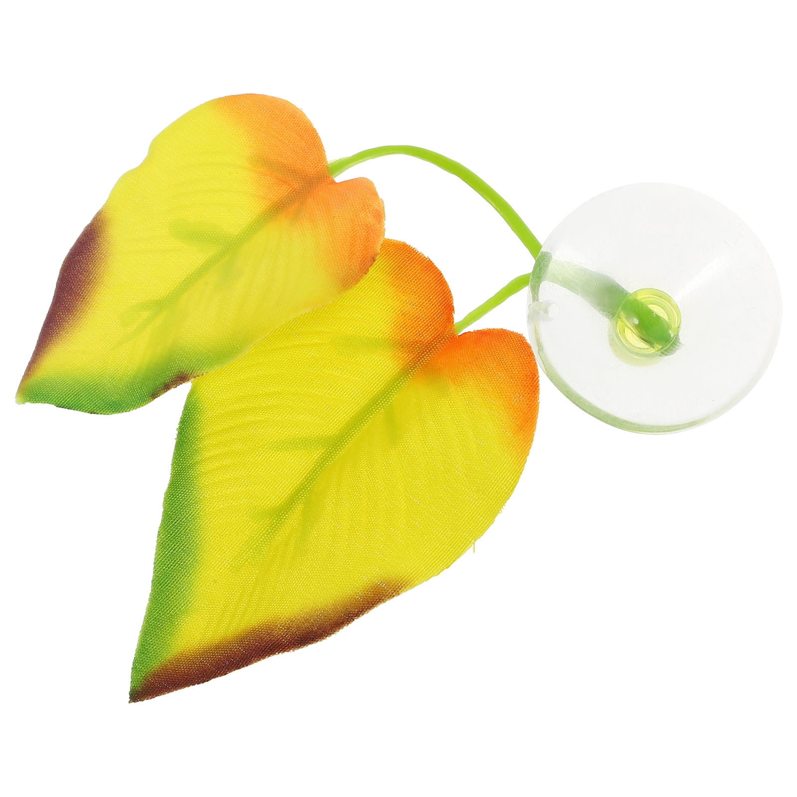 Alasum Silicone Betta Fish Leaf Decor Yellow for Aquarium Resting Bed