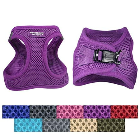 Downtown Pet Supply No Pull, Step in Adjustable Dog Harness with Padded Vest, Easy to Put on Small, Medium and Large Dogs (Purple, M)