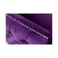 thumbnail image 6 of Lilola Home Bayberry Purple Velvet Chair with 1 Pillow, 6 of 6