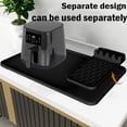 thumbnail image 3 of Heat-resistant silicone countertop mat, 25.59 inches x 15.75 inches air fryer mat, with kitchen accessory rack, compatible, microwave oven, coffee maker, kitchen countertop protector, 3 of 5