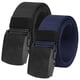 thumbnail image 1 of Juego de 2 cinturones unisex de lona de nailon, cinturones de tela infinitamente ajustables, 1 of 7