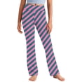 thumbnail image 2 of Odeerbi 2-13 Años Niñas Pantalones de Yoga de Pierna Ancha Pantalones de Entrenamiento A Rayas Baile Pantalones Deportivos Elasticidad Pantalones de Pierna Recta, 2 of 9