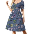 thumbnail image 2 of Floral Pattern Sleeveless Dress women clothes Long veiled dresses Womens dresses beach dress, 2 of 7