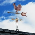 thumbnail image 4 of Good Directions Rooster Cottage Weathervane with Roof Mount, Pure Copper, 4 of 6