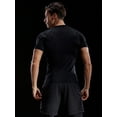 thumbnail image 4 of Cadmus Men's 3 Pack Compression Baselayer Athletic Workout T Shirts ,Black & Black & Black,XX-Large, 4 of 7