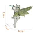 thumbnail image 3 of Flower Fairy Statue Home Resin Art Desktop Ornament Elegant Garden Wind Flute Decorative Craft, 3 of 5