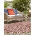 thumbnail image 3 of Jill Zarin Outdoor Collection Area Rug - Turks and Caicos (7' 10" x 10' Oval Rust Red/Ivory), 3 of 7