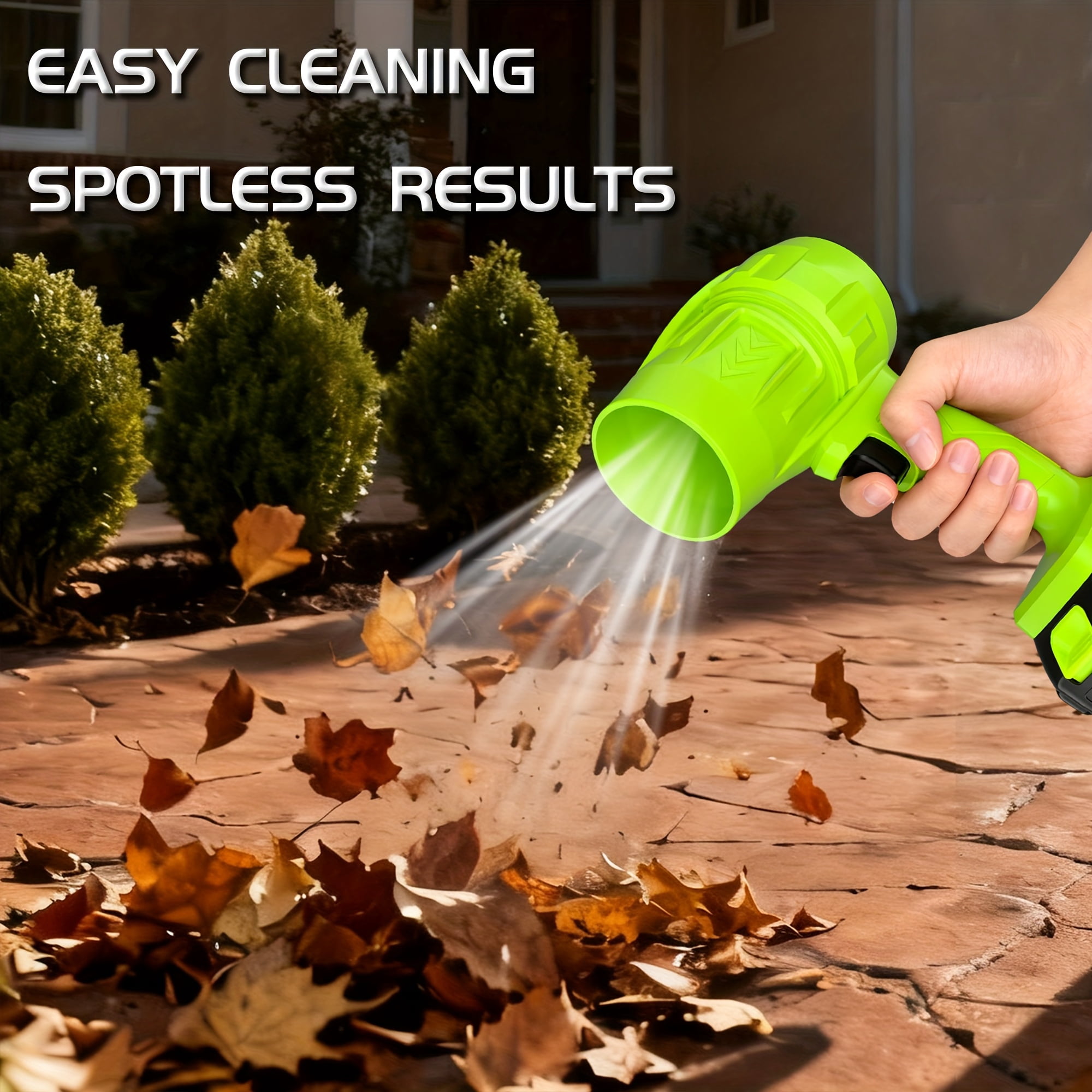 DGB 21V Multi-Purpose Cordless Blower, Portable Electric Handheld Blower for Home, Car & Outdoor Use, Compact Battery-Powered Blower for Leaves, Dust & Small Debris
