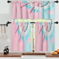 thumbnail image 3 of LALILO Kitchen Curtains and Valances Set of 3 36" Ice Cream Window Treatment Tiers for Window Decor, 3 of 5