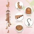 thumbnail image 3 of Dog/Cat Wind Chimes Outdoor,dachshund Gifts for Women/Men Gifts Memorial Gift for Patio, Garden/Yard, 3 of 6