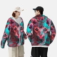 thumbnail image 2 of KLL Psychedelic Hairless Cat Print Men's Women’s UPF 50+ Sun Protection Outdoor Hoodie Jacket Long Sleeve Fishing Hiking Performance Shirt- X-Large, 2 of 5