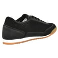 thumbnail image 3 of TOP MODA Women Mesh Sneakers Lightweight Breathable Casual Walking Shoes Suede Accents Gum Sole CARLY-1 Black 7, 3 of 6